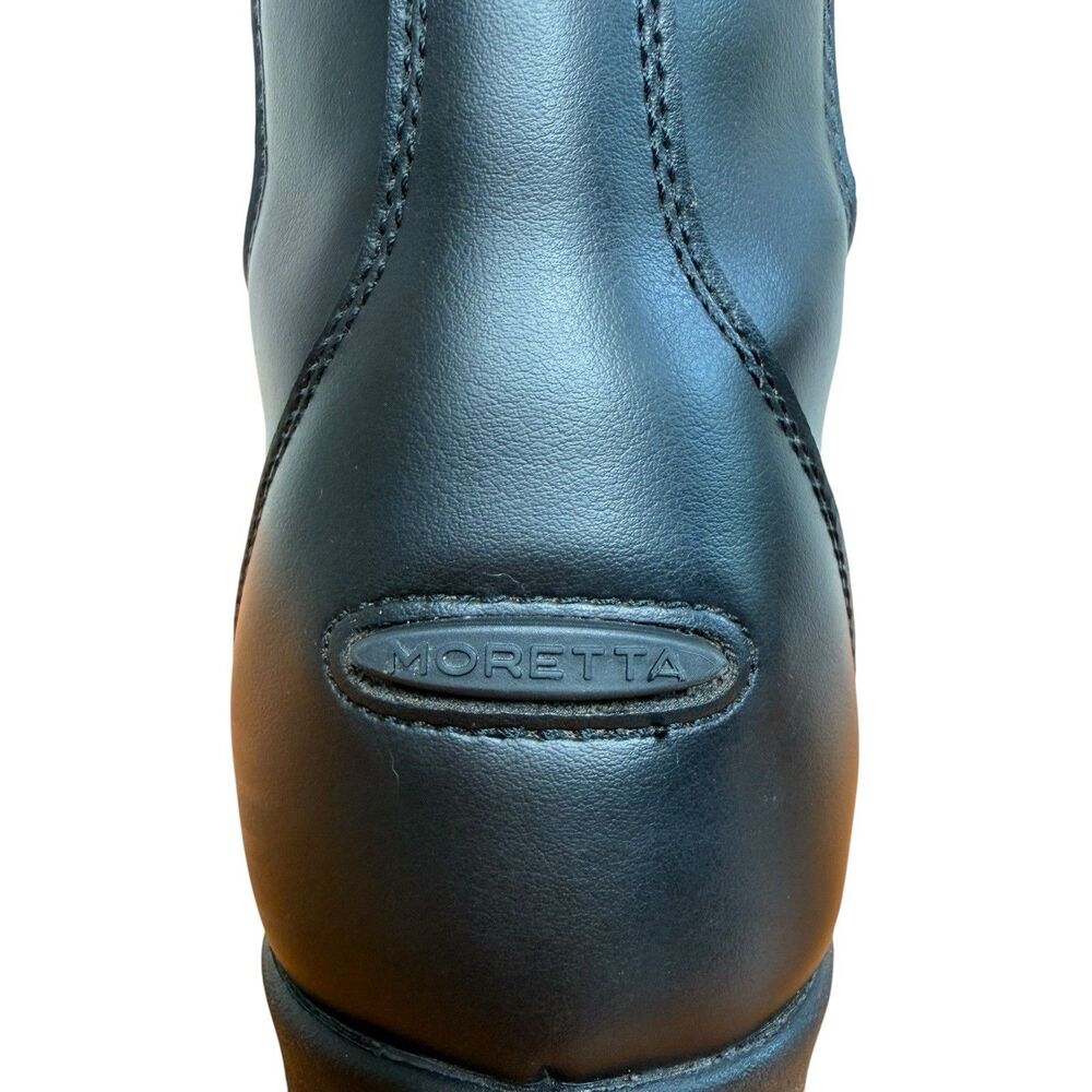 Moretta Clio Paddock Boots Women’s 5 Black Front Zip Equestrian Riding Chelsea - Picture 12 of 16